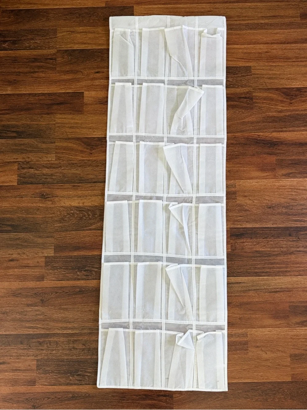 White Mesh Over-the-Door 10 pocket Organizer - Home Storage & Organization